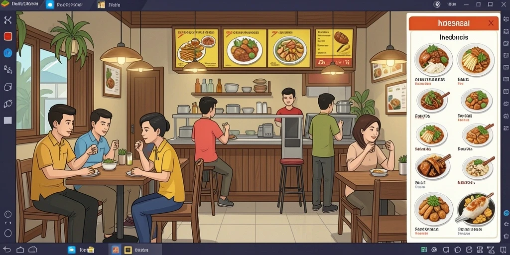Tangkapan layar menampilkan antarmuka utama permainan yang modern.