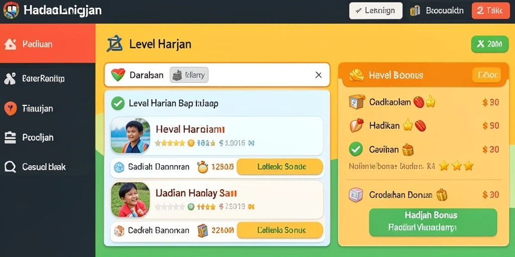 Tampilan antarmuka yang menarik dan ramah pengguna.