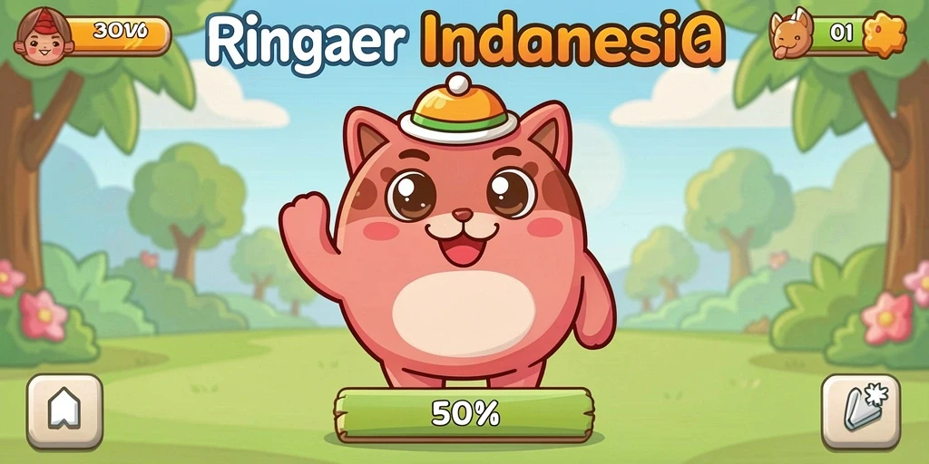Gambar karakter utama dalam aksi penuh.