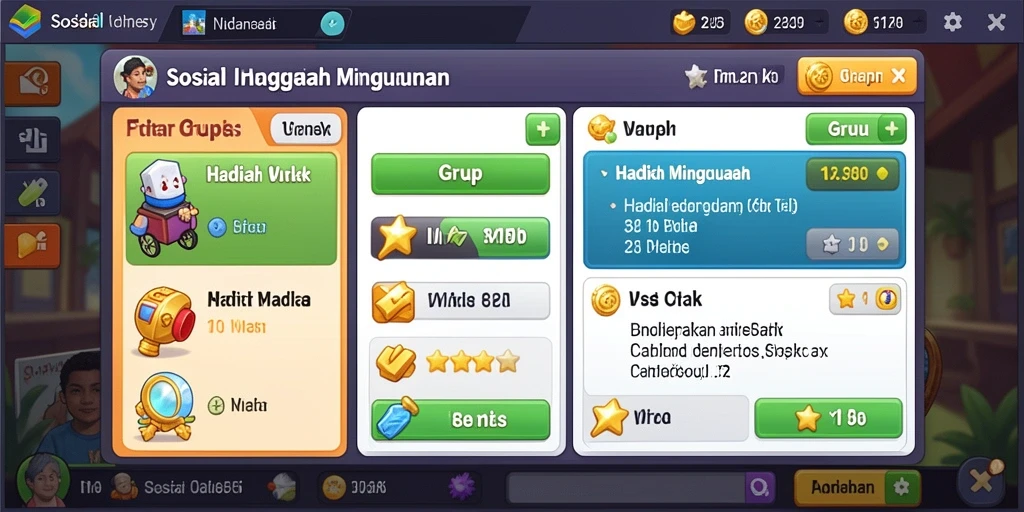 Tampilan awal yang menarik dengan berbagai pilihan permainan.