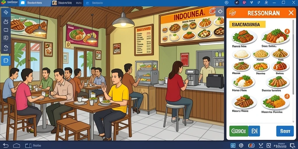 Tangkapan layar menunjukkan tampilan awal permainan yang menawan.